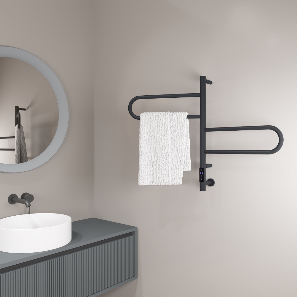 Полотенцесушитель электрический Vincea VTD-1R1 43х59 Графит — изображение 3